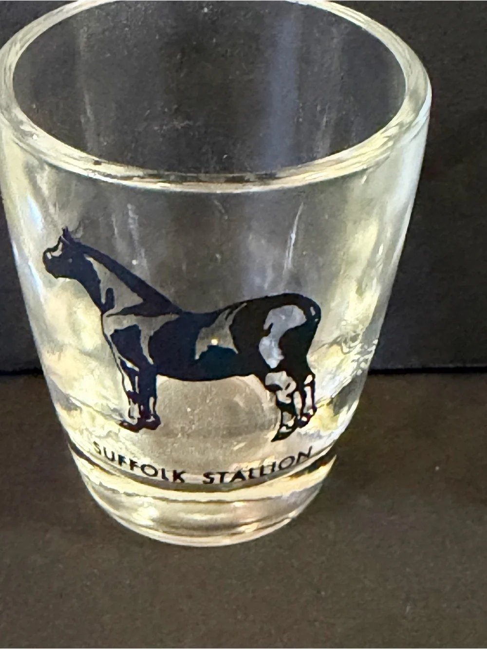 Hazel Atlas Shot Glasses MCM Pony Horse Breed Stallion Jigger Equestrian Set 5x